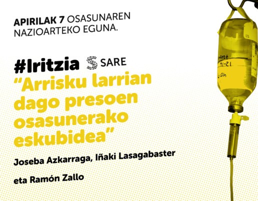 Arrisku larrian dago presoen osasunerako eskubidea