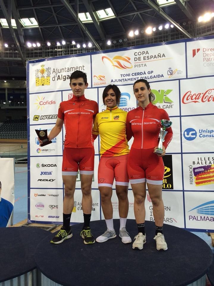 Etxeberria eta Gonzalez Palmako podiumean