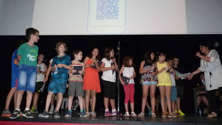 Kolaborazio proiektua egin dute Logroño eta Etxarriko ikasleek