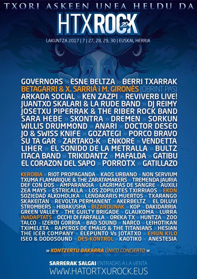Hatortxu Rock-en guztira 85 talde ariko dira 