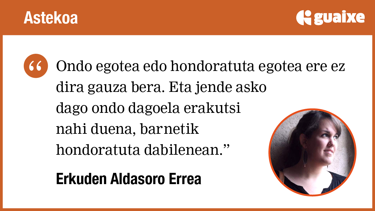 Gauza bat eta beste gauza bat, beti ez dira gauza bera