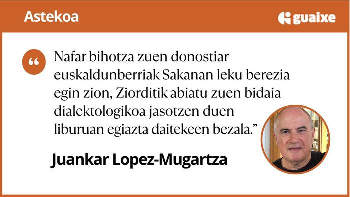 Hitzak eta minutu bateko isilunea Koldo Artola Kortajarenarentzat