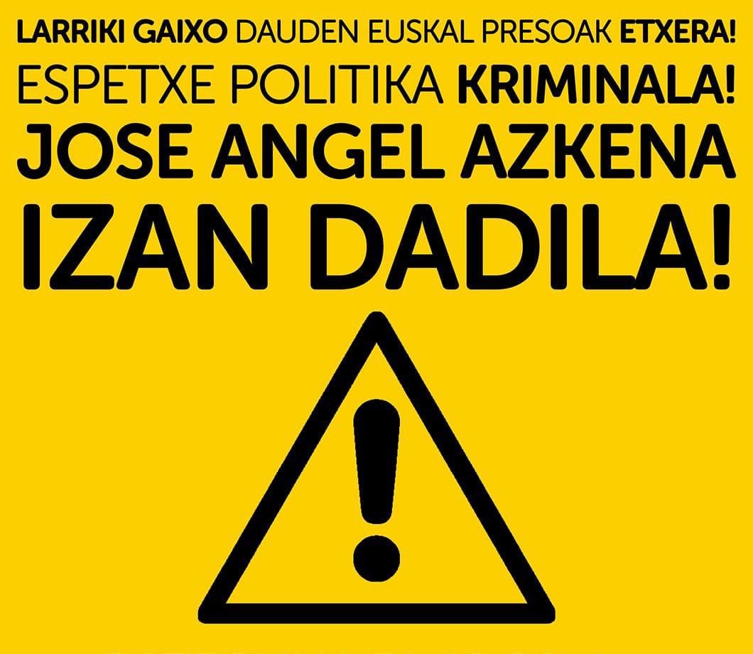 "Salbuespenezko" espetxe politikaren salaketa