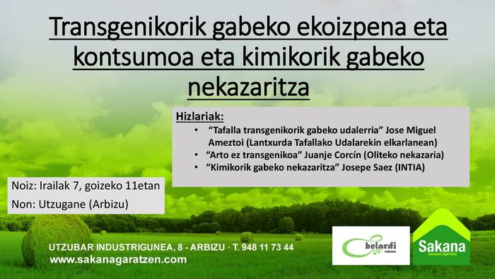 Transgenikorik gabeko ekoizpena eta kontsumoa eta kimikorik gabeko nekazaritza