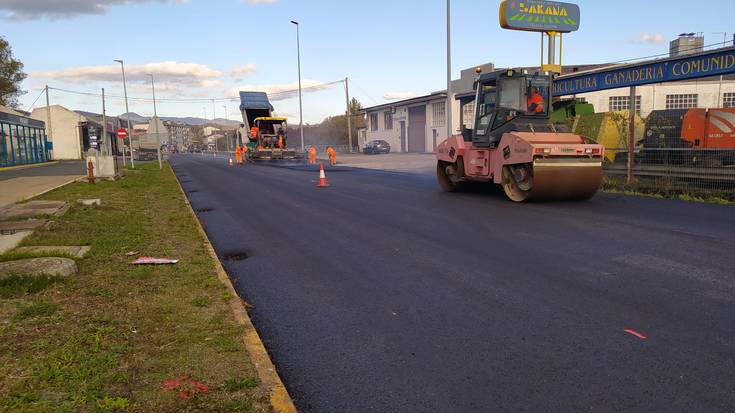 Asfaltatze lanak Altsasun