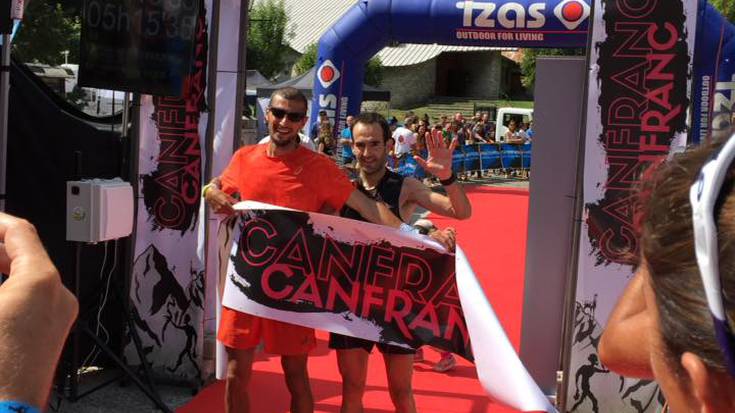 Beraza, Canfranc mendi maratoia irabazteko zorian