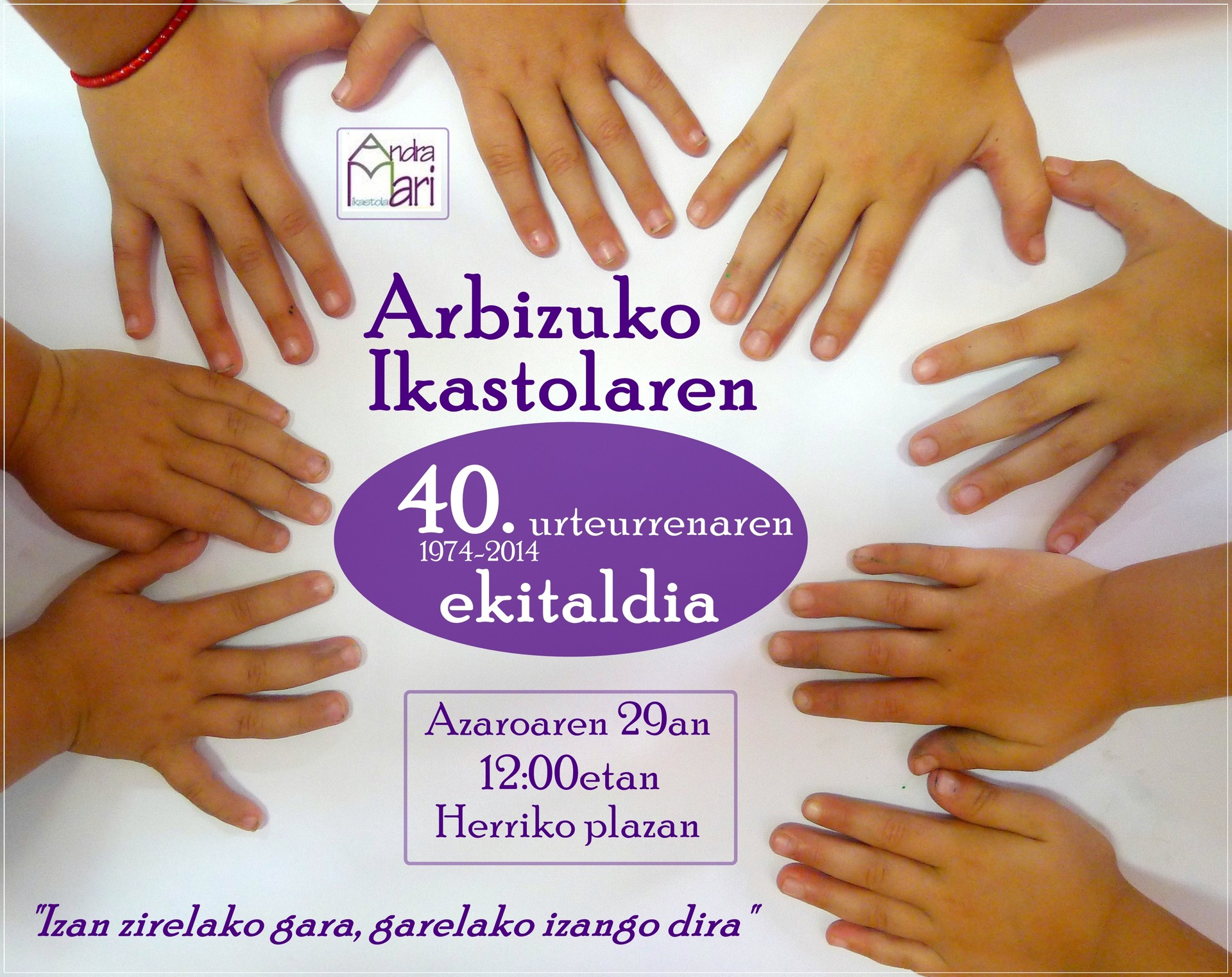ARBIZUKO IKASTOLAREN 40. URTEURRENA  