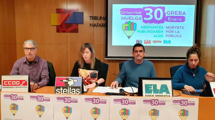 Lan baldintza eta hezkuntza publikoaren alde, greba