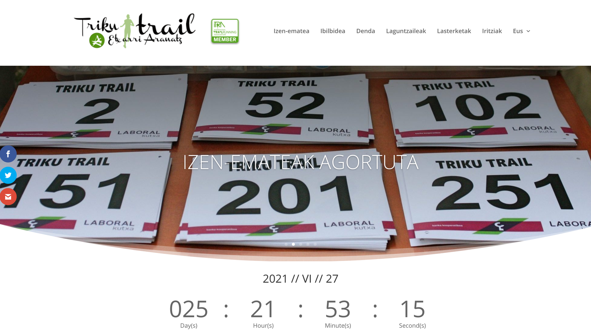 Triku Trailerako 250 tokiak, beteta