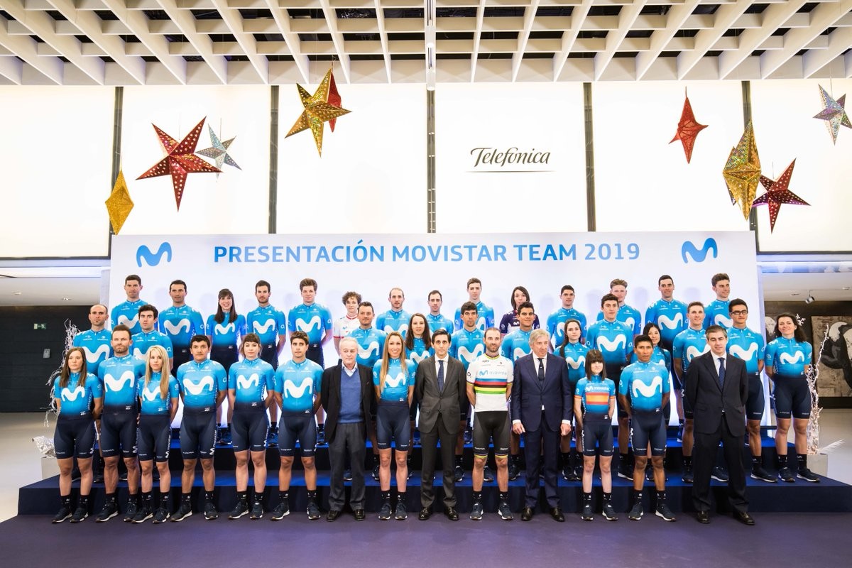 Movistar Team taldeak 2019ko aurkezpena egin zuen atzo