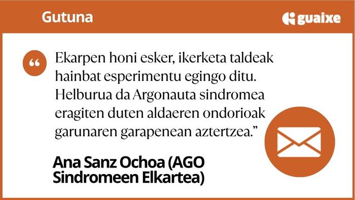 AGO Sindromeen Nafarroako Elkartea  (ASAGON) gaixotasun arraro honen ikerketaren zati bat ﬁnantzatzen ari da