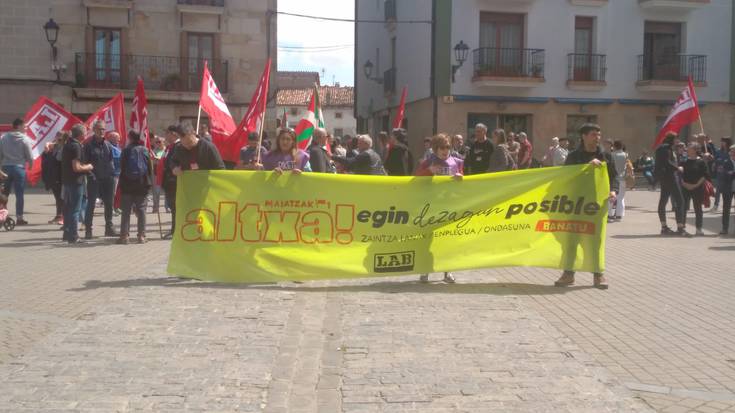 Maiatzaren Leheneko LAB sindikatuaren manifestazioa