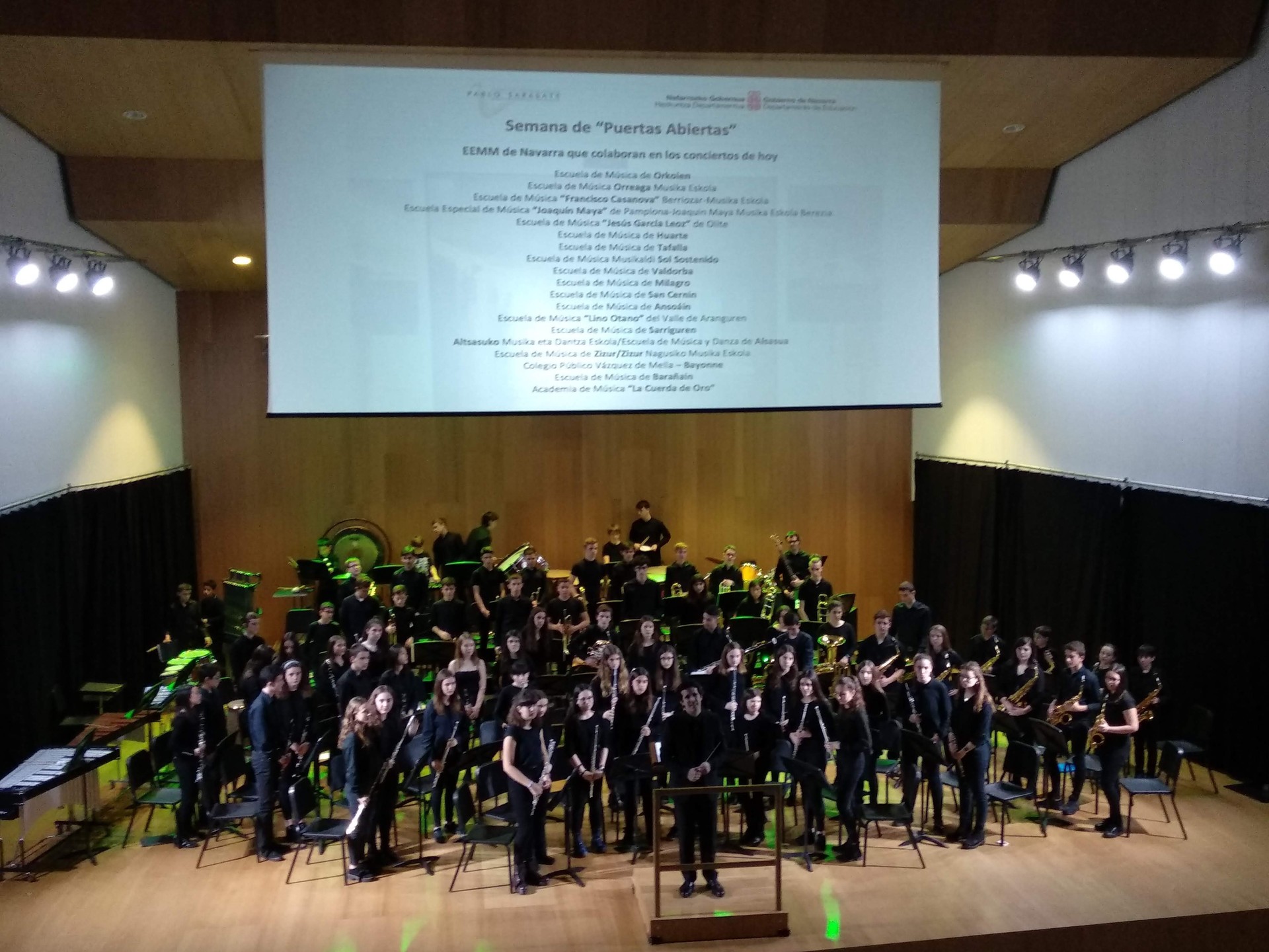 Altsasuko Musika eta Dantza eskolako ikasleak kontserbatorioan