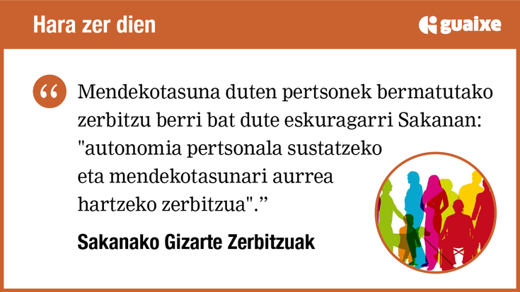 Mendekotasuna dutenendako zerbitzu berria