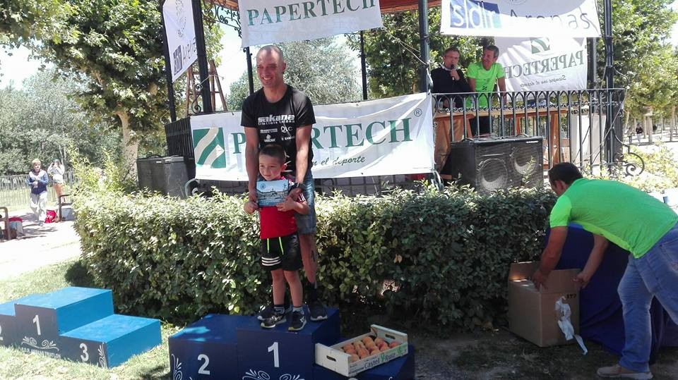 Iñaki Gallego Tuterako Ebroko Erronkako podiumean