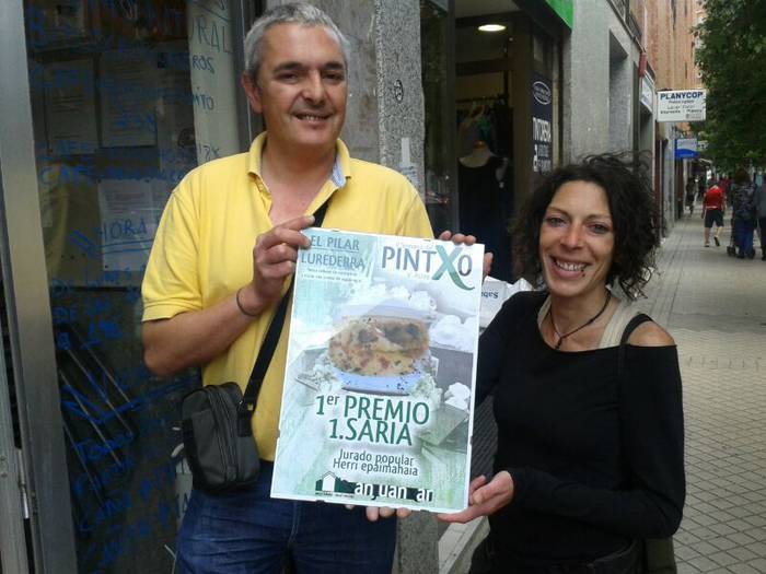 Etxarriarraren pintxoa Iruñean saritua