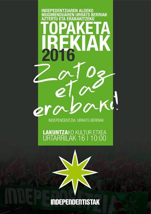 Independentisten topaketa irekia
