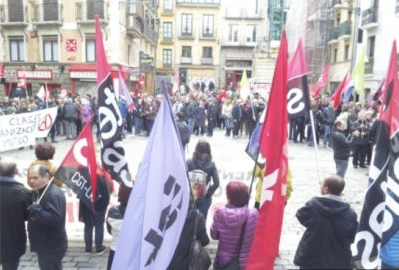 CGT, CNT, ESK, Solidari eta STEILASendako "sindikalismoa egitea ez da delitua"