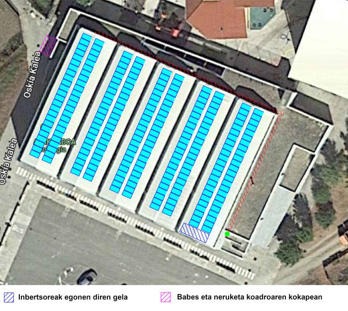 Udalak kiroldegian eguzki-instalazio fotovoltaikoa jartzeko lanak eman nahi ditu