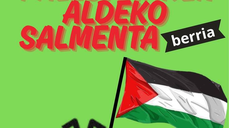 PALESTINAREN ALDEKO SALMENTA BERRIA LAKUNTZAN