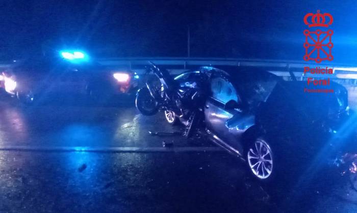 Larri zaurituta autopistan