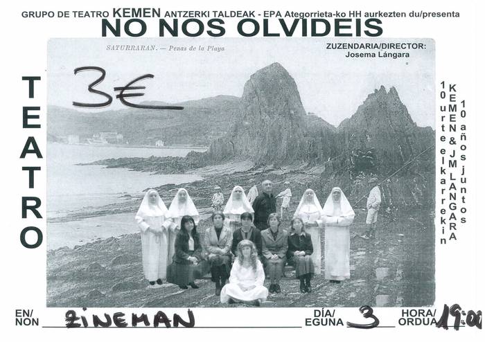 "No nos olvideis"