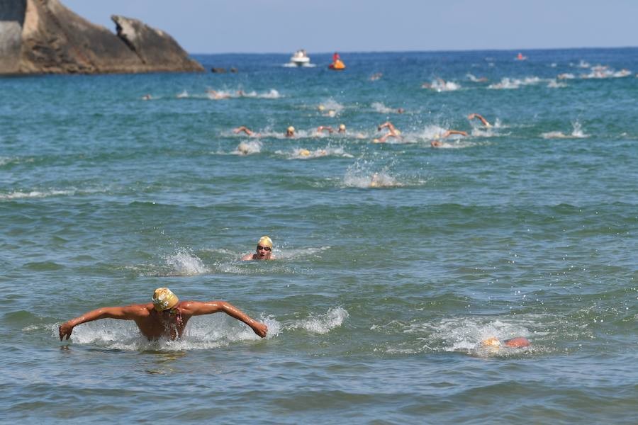 Patxi Aldasoro sakandar azkarrena Getaria-Zarautz Itsas-zeharkaldian