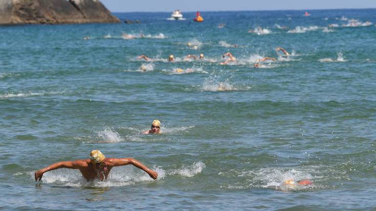 Patxi Aldasoro sakandar azkarrena Getaria-Zarautz Itsas-zeharkaldian