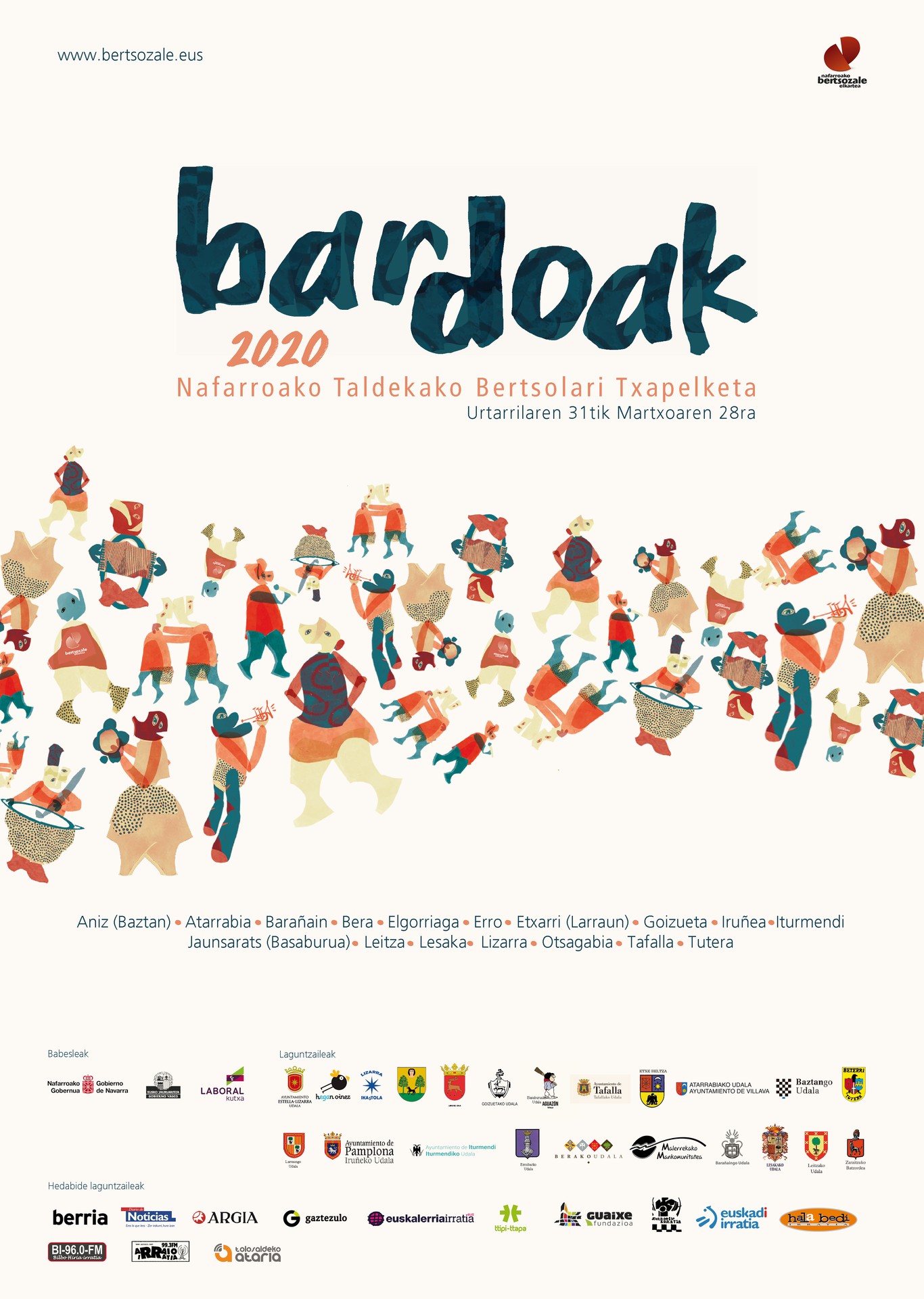 Bardoak 2020. Nafarroako Taldekako Bertsolari Txapelketa