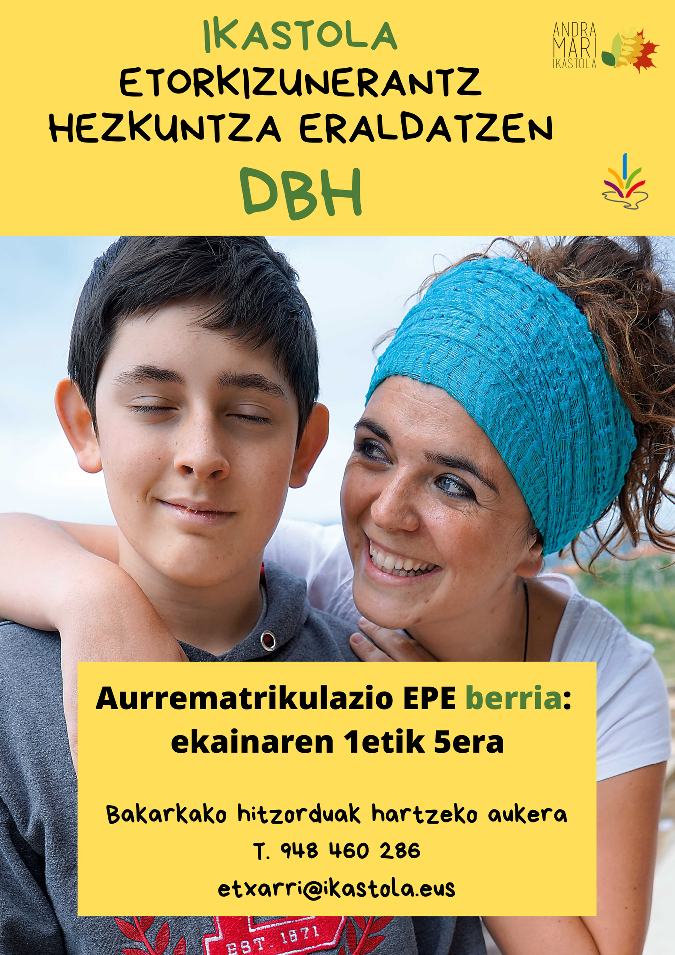 DBH AURREMATRIKULARAKO DATA BERRIAK