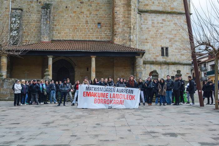 Matxismoaren kontrako borrokan emakume langileak lehen lerrora deitu dituzte
