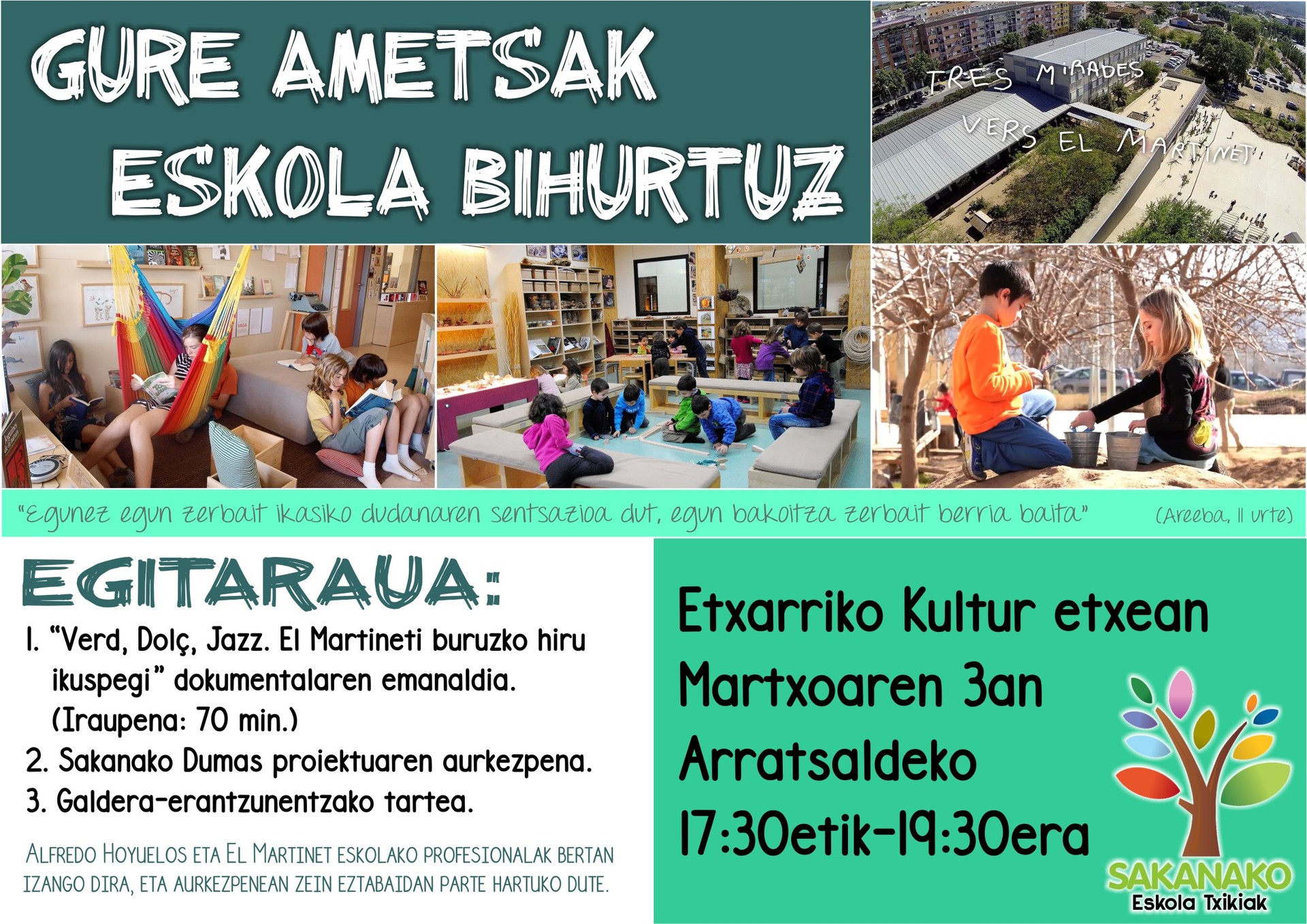 Sakanan bost eskola txiki gara: Uharte Arakil, Arb