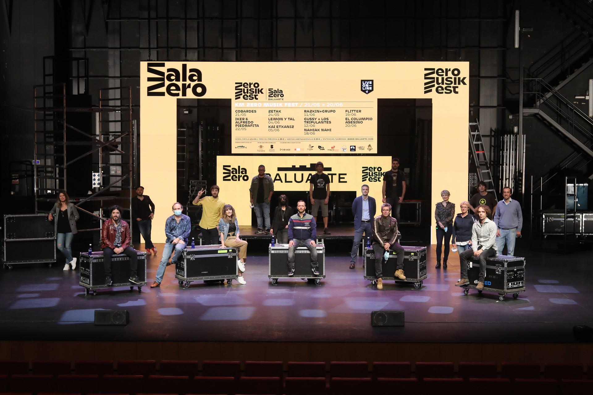 Zetak taldea Km Zero Musik Fest jaialdian