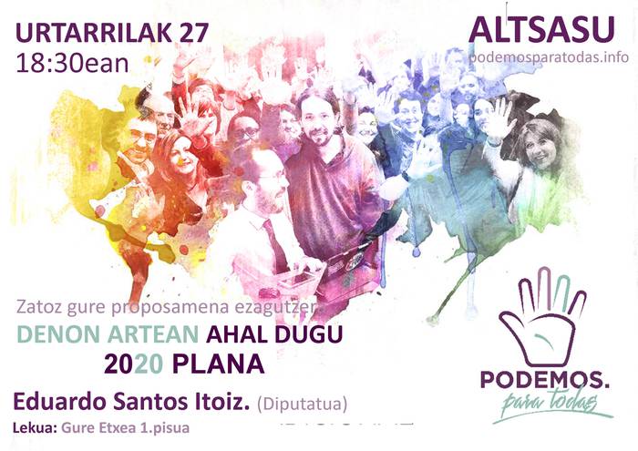 Denon artean ahal dugu 2020 planaren aurkezpena
