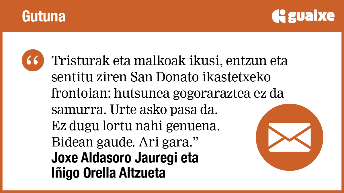 Azken kantuaren bila… eskerrik asko zama doinuz arindu