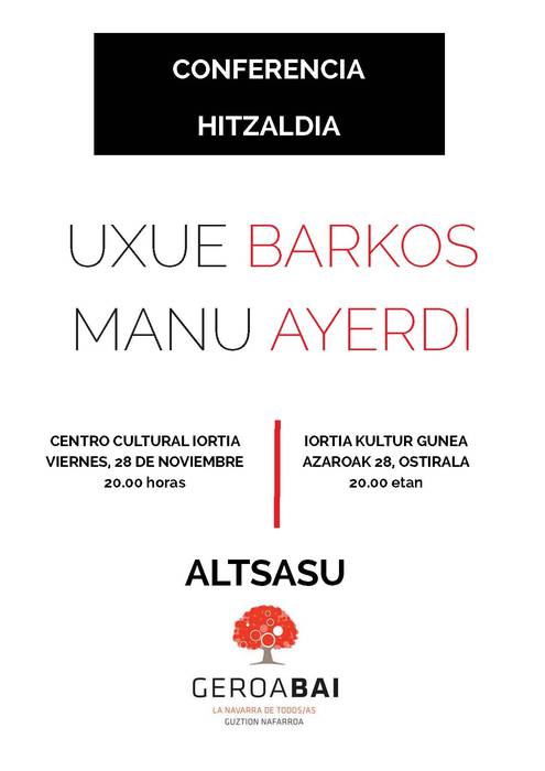 Uxue Barkos eta Manu Aierdi