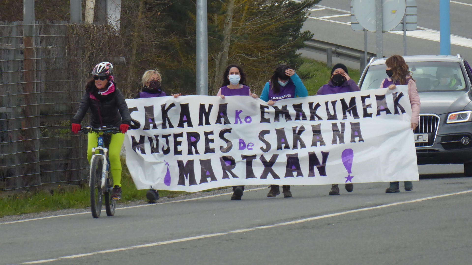 Sakanako emakumeen martxa lila